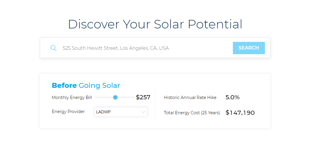 Solar Savings Estimator